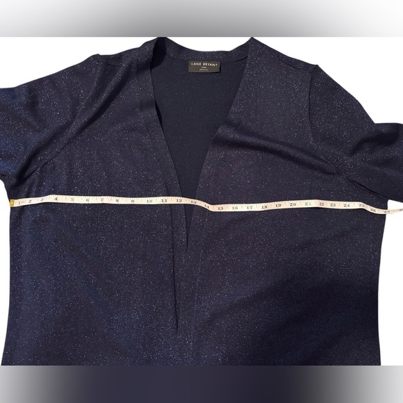 Lane Bryant Shimmery Open-front Cardigan Sweater - Picture 6 of 7